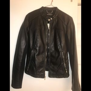 Express Pleather biker jacket